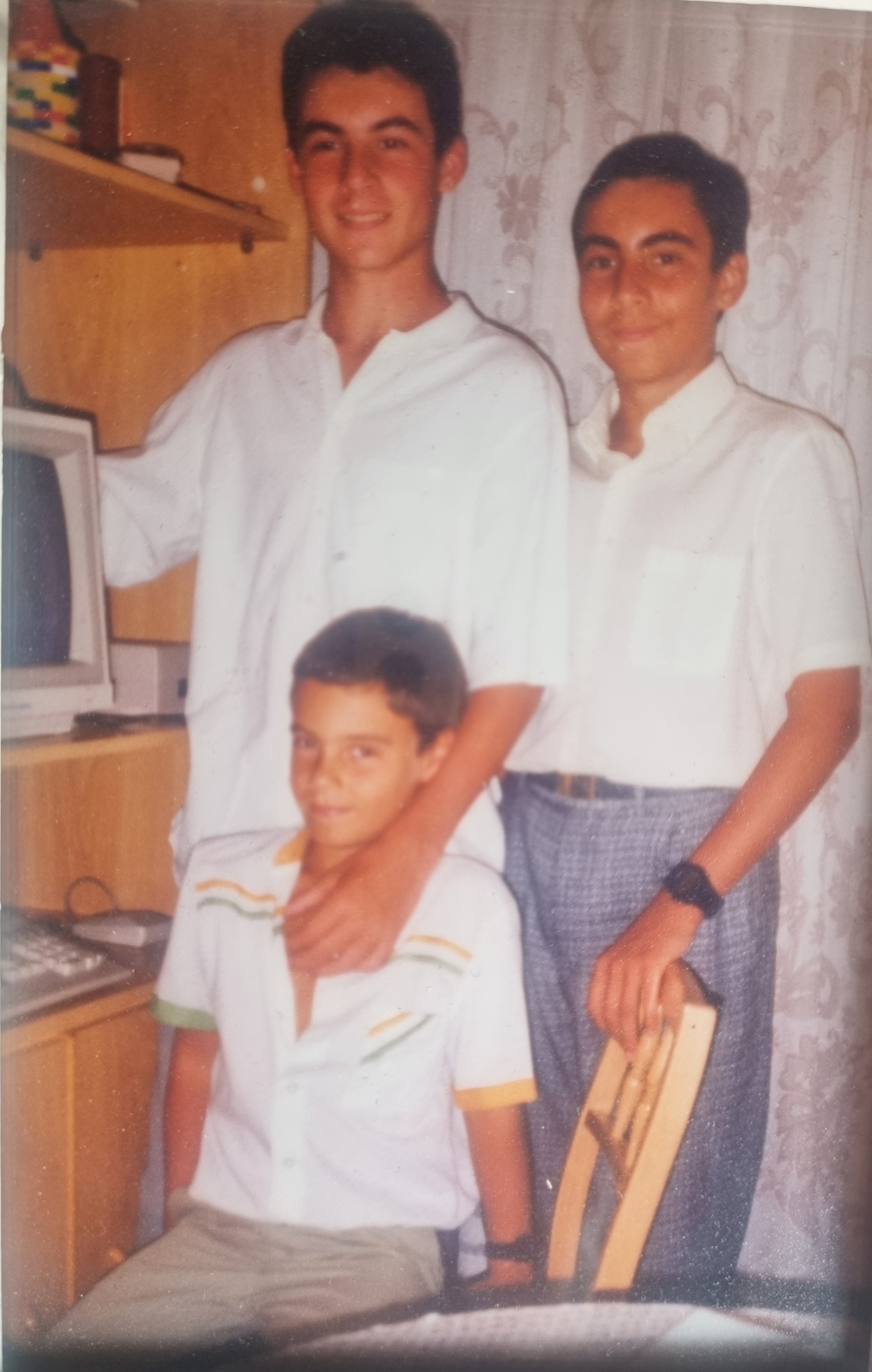 Mis hermanos y yo junto al recién llegado Amiga 500